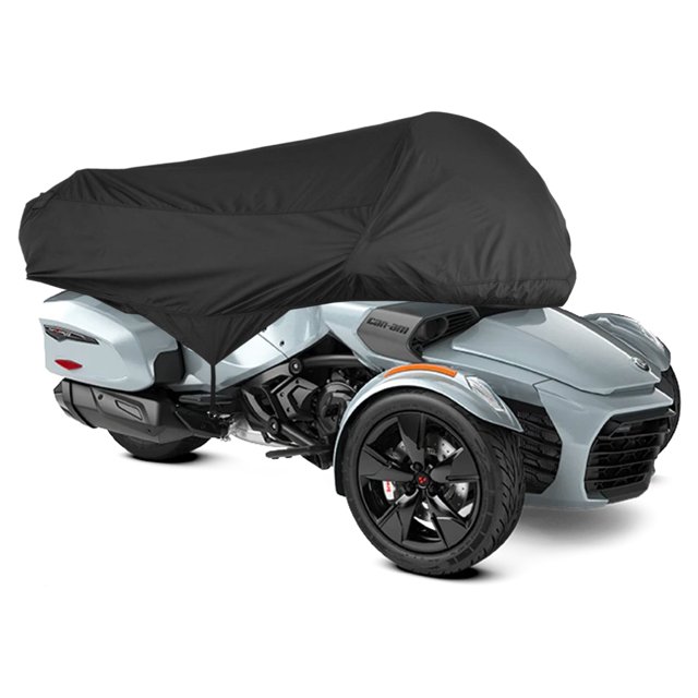 NEH Half Cover Compatible with Can-Am Spyder 2016-2022 F3-T, F3 Limited Models (With Trunk) | Waterproof, Weather Resistant Fabric, Black