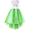 Vert Bunny, variante sur Robe Fille Multicolore Queue de Sirène Arc-en-Ciel Princesse Fête d'Anniversaire 4 Ans