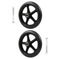 thumbnail image 4 of MasteelfCA 2pcs Wheelchair Front Wheel 7 Inch Manual Wheelchair Front Wheel (Black), 4 of 5