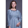 thumbnail image 5 of Bimba Tie-Dye Women Cotton Smocked Boho Renaissance Long Ruffle MaxiDress-Large, 5 of 5