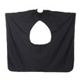 thumbnail image 4 of HILABEE Barber Cape Hair Dye Haircut Cape Polyester Adjustable Neck Closure Hair Styling Black, 4 of 9
