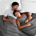 thumbnail image 4 of Bare Home Polar Fleece Bed Blanket - Lightweight - Premium Fleece - Double/Queen, Gray, 4 of 7
