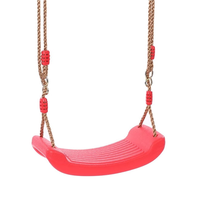 braveheart Outdoor Plastic Swing Seat with Rope Hard Bending Plate Chair and Rope Children Toy No.1