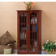 thumbnail image 3 of SEI Furniture Grayson 48" Window Pane Media Cabinet in Cherry, 3 of 8