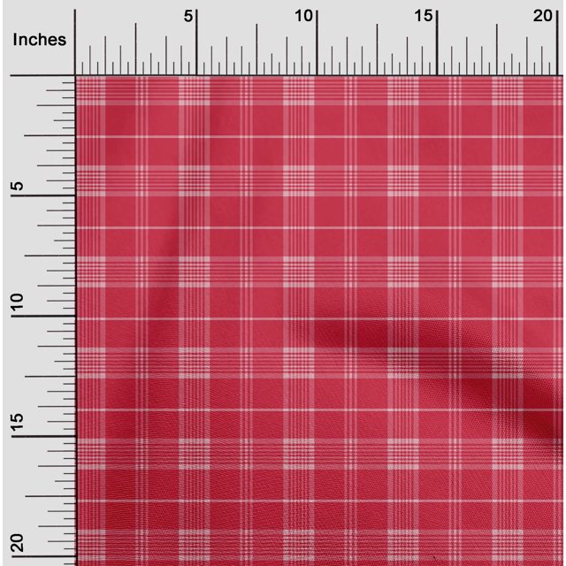 oneOone Cotton Flex Fabric Madras Check Print Fabric BTY 40 Inch Wide