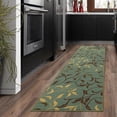 thumbnail image 1 of Ottomanson Ottohome Collection Non-Slip Rubberback Leaves Design Indoor Rug/ Mat, 1 of 7
