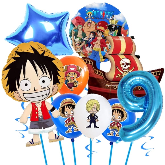 Anime ONE-PIECE Party Decoration ONE PIECEs Luffy Balloons Kit Kids Favors Birthday Party Decorations Pirate Globlos Supplies
