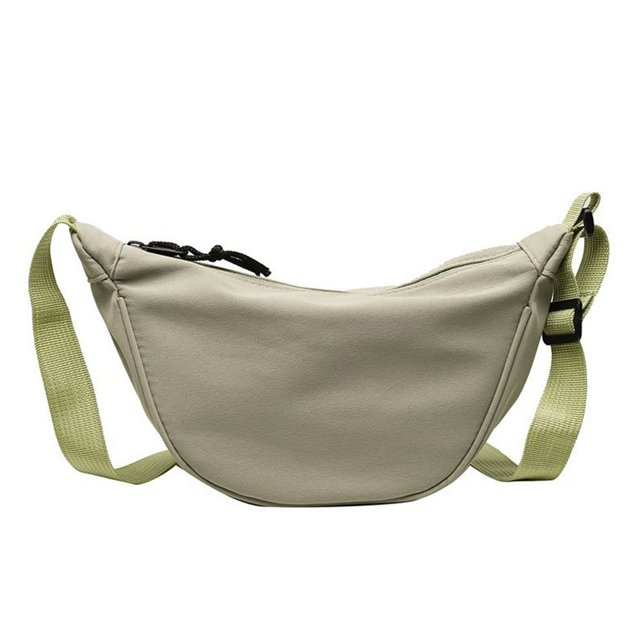 Sac Messager en Toile pour Femmes Mode Sac de Poitrine Décontracté pour Dames (Vert)