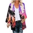 thumbnail image 2 of Nouveaux Hauts pour Femmes 2023 Mode Grande Taille Manches Longues Col Rond Blouse Imprimée Automne Chandail Décontracté Hauts Chemise Manches Longues pour Femmes, 2 of 5