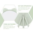 thumbnail image 4 of MasteelfCA 1pc Cat Ear Dorm Mirror Girl Makeup Mirror Decorative Tripod Based Mirror, 4 of 8