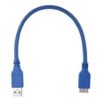 thumbnail image 4 of Câble de Date de Transmission Haute Vitesse 5Gbps Câble de Disque Dur Externe USB-A vers Micro-B Câble USB3.0 Adaptateur de Disque Dur Externe Compatible avec S5, Note 3, 4 of 8