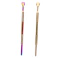 thumbnail image 3 of GARVALON 2Pcs Dual Sided Cuticle Pusher Set Stainless Steel For Nail Dead Skin Removal And Cleaning, 3 of 6