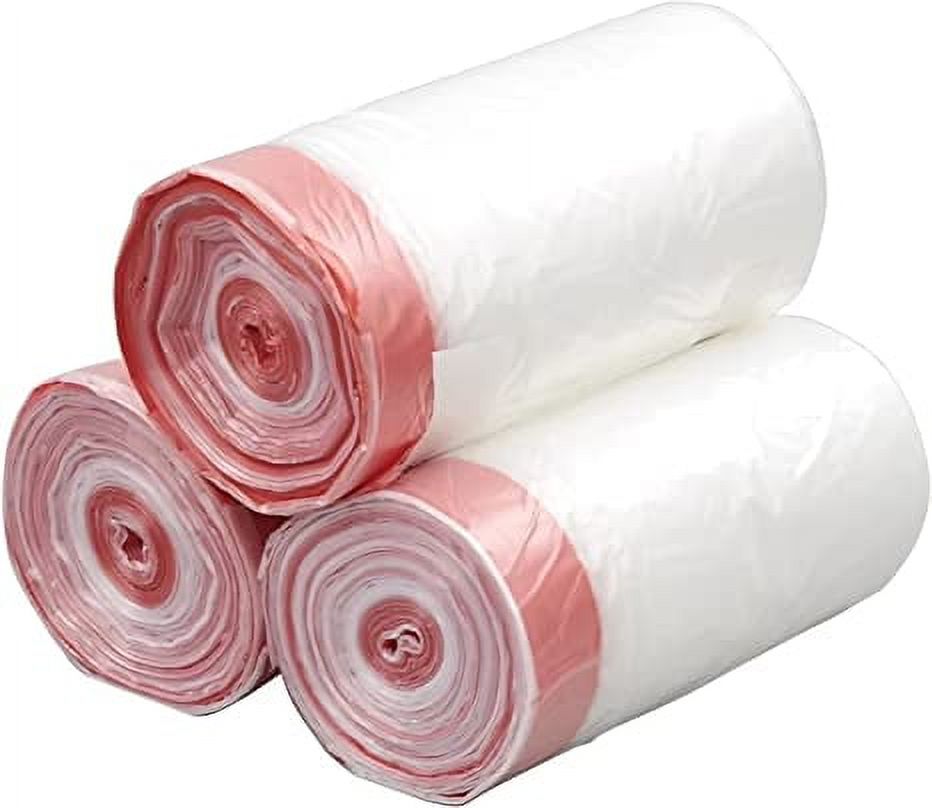 Jinsinto Gallon Drawstring Garbage Bags, Trash Bag, Clear 45cm*50cm 15pcs/roll