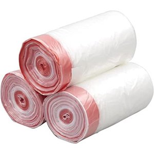 Jinsinto Sacs à cordons de Gallon, sac à corbeilles, transparent 45cm*50cm 15pcs/roll