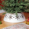thumbnail image 2 of HOMCOM 26" Christmas Tree Collar with Hollow Snowflake Patterns for Home, 2 of 10