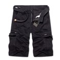 thumbnail image 1 of Mens Shorts Men Casual Solid Fashion Zipper Button Pockets Cropped Cargo Shorts, 1 of 1