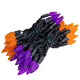 thumbnail image 4 of Novelty Lights 24FT 70 LED C6 LED Halloween String Lights, Purple & Orange, 4 of 6