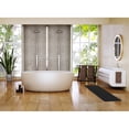 thumbnail image 4 of Black Microfiber Polyester Double Sink Bath Mat Runner - 48"L x 20"W, 4 of 6