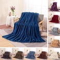 thumbnail image 2 of matoen Coral Velvet Blanket Cover Solid Color Blanket Nap Blanket, 2 of 2