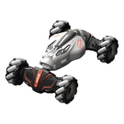 SIYTUAU Handle Gesture Dual Control Stunt Remote Control Car With Lights White Abs Plastic Toy For Kids Rc Car White