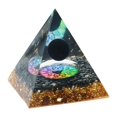 thumbnail image 1 of Pierre de Cristal Naturelle Orgonite Pyramide Guérison Chakra Rassemble Richesse Prospérité, 1 of 6