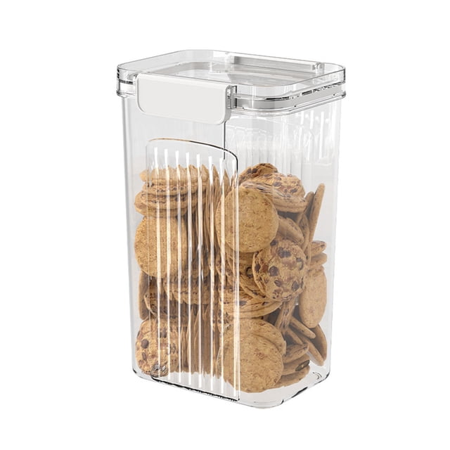 Hinati Clearance Lightning 1800Ml Food Storage Containers Transparent Tight Kitchen Storage Airtight Food Storage Containers Set, Pantry Organization Canisters for Pantry Organization and Storage