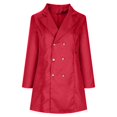 thumbnail image 4 of Manteau de Mode pour Femmes Col en V Imprimé Veste à Manches Longues Cardigan Décontracté, 4 of 8