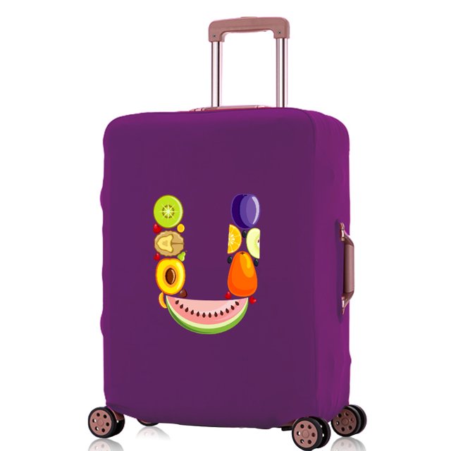 Travel Accessories Luggage Covers Travel Suitcase Cover Protector Reusable Washable 18-32inch Fruit Printed Pattern Series 8fruit U L