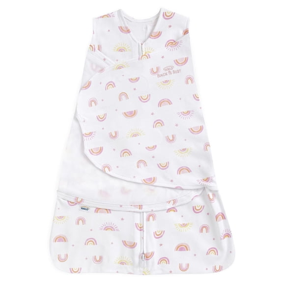 HALO® SleepSack® Swaddle - Cotton - Sunshine Rainbows SM