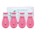 thumbnail image 1 of 4 Pcs Anti-Rayures en Plastique Réglable Respirant Chaussure Portable Universelle Couleur Unie Anti-Rayures Protection des Ongles Rose, 1 of 8