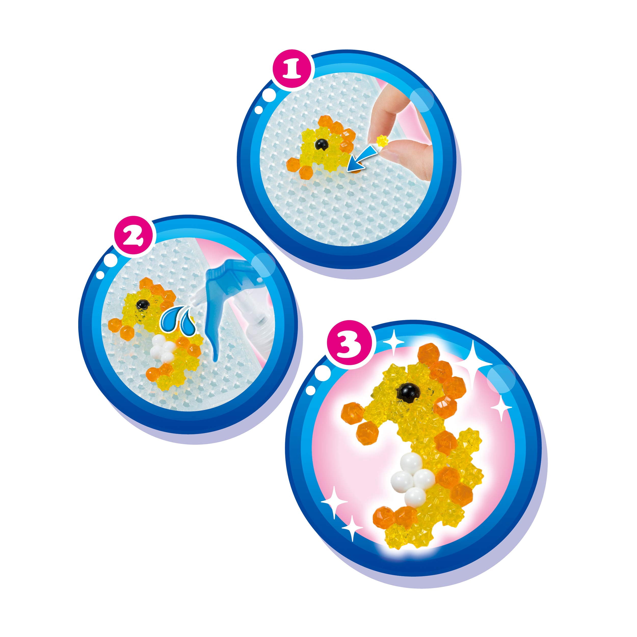 Aquabeads Arts & Crafts Ocean Life Theme Refill with Beads and Templates