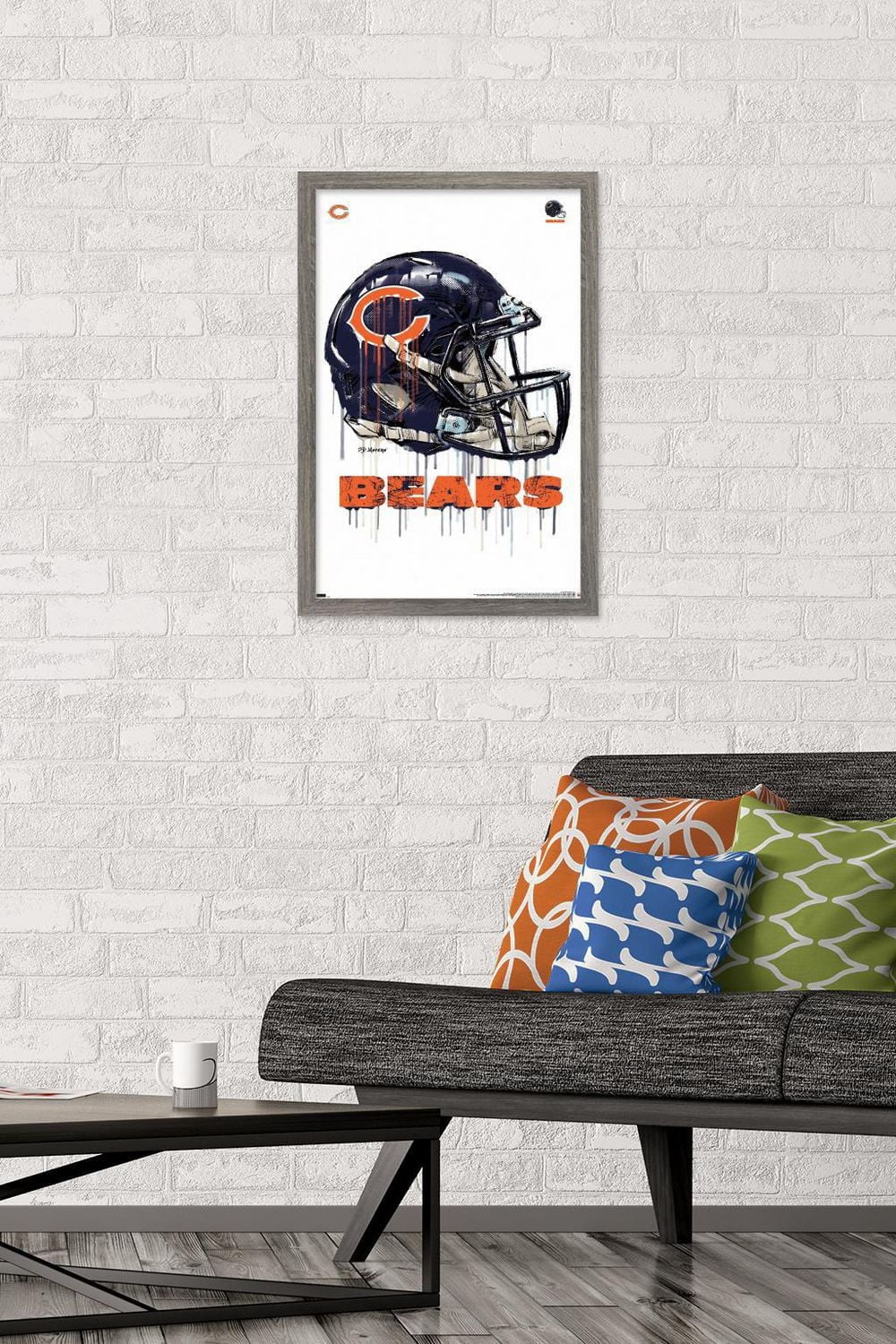NFL Chicago Bears - Drip Helmet 20 Wall Poster