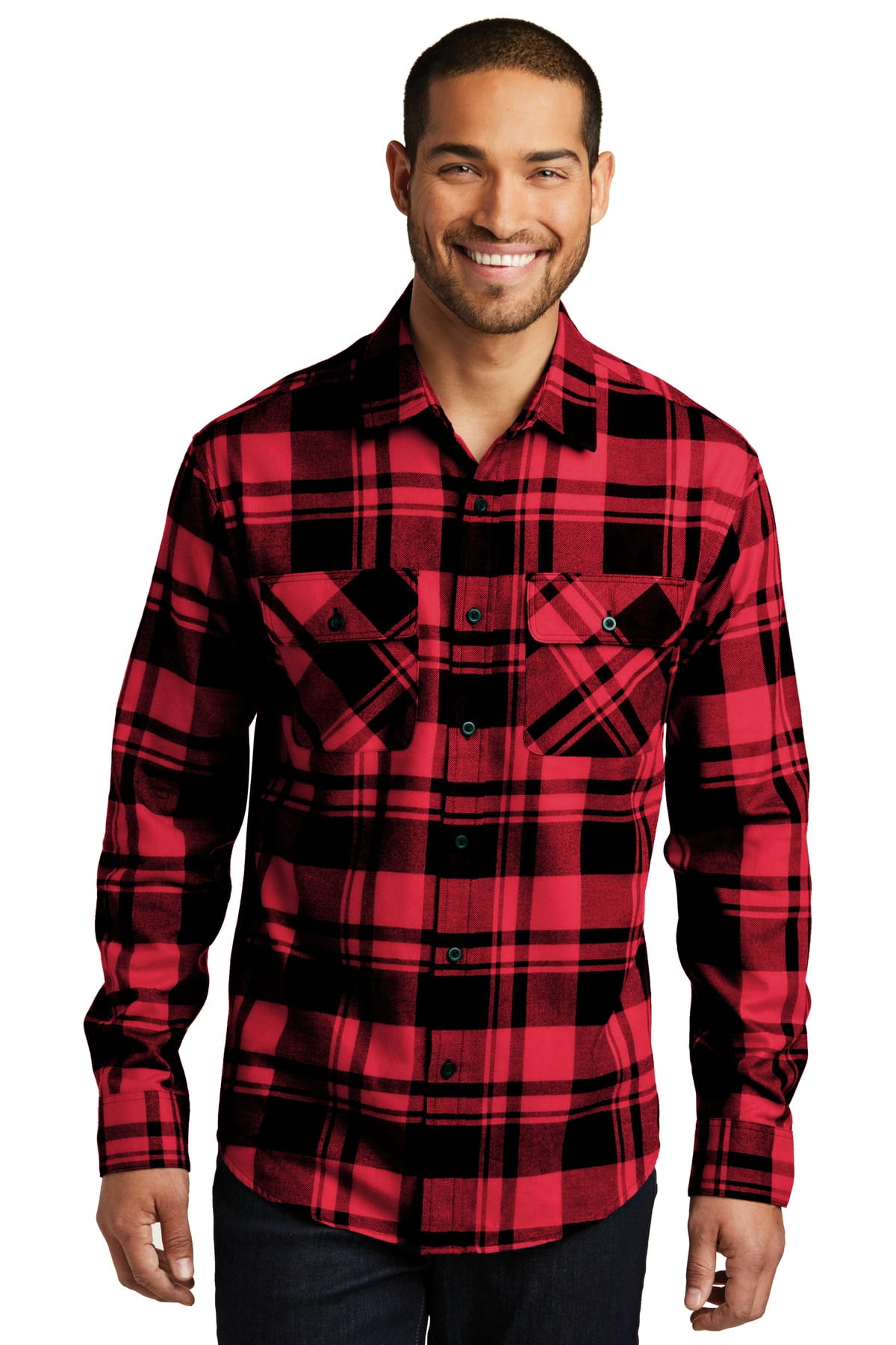 Port Authority Chemise en Flanelle à Carreaux pour Homme