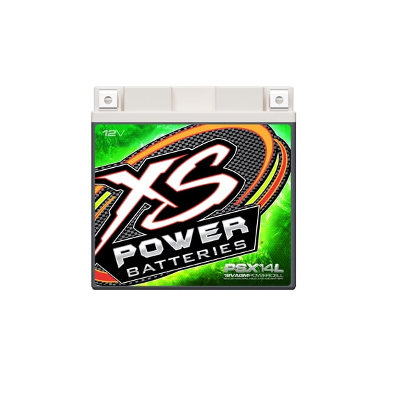 XS Batteries Battery PSX14L PowerSport; AGM Absorbent Glass Mat; 12 Volt; 800 Max Amps; Top M6 Terminal; 5.91 Inch Length; 3.43 Inch Width; 5.79 Inch Height; 240 Cranking Amps; 16 Ah Capacity