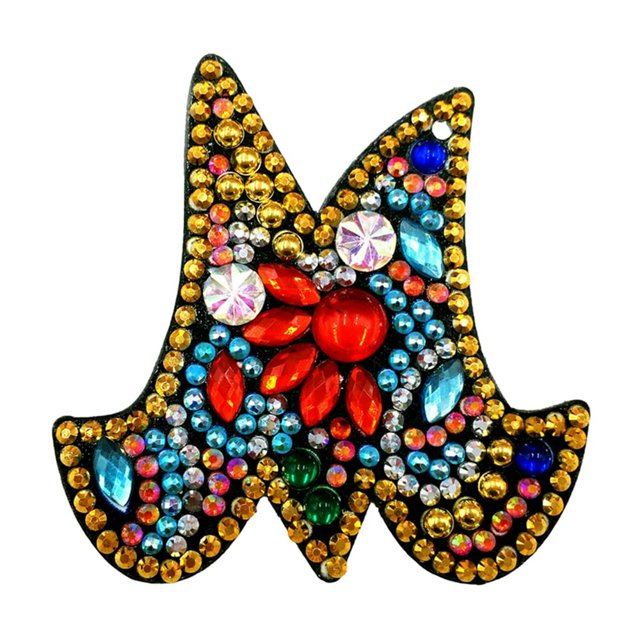 Christmas Letters Keychain 26 Letters Rhinestone Pendant