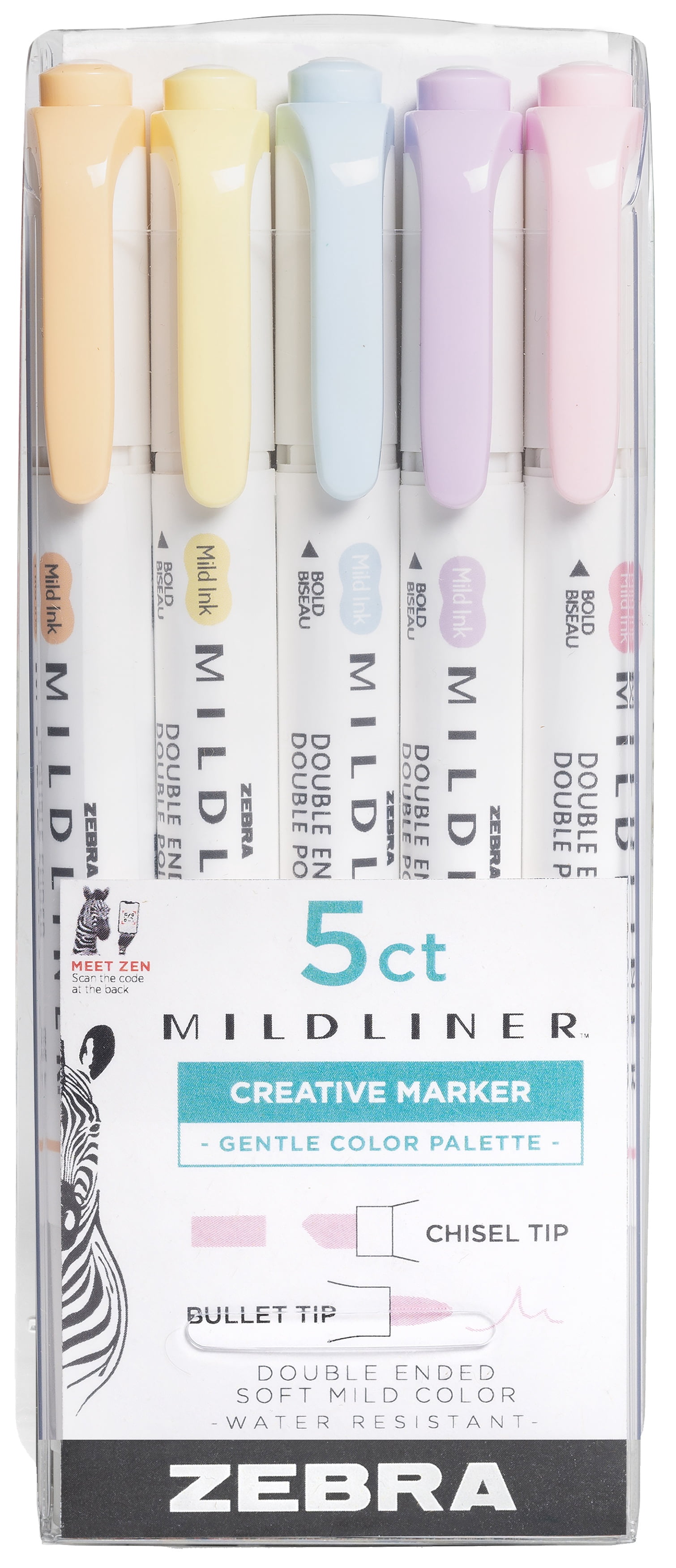 Ensemble de rafraîchissement Mildliner 5 couleurs