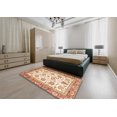 thumbnail image 4 of Ahgly Company Indoor Square Abstract Khaki Gold Abstract Area Rugs, 5' Square, 4 of 6