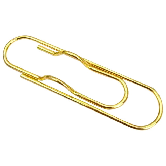 Metal Pen Clips,Paperclip Pen Holders for Notebooks and Papers,Multifunctional Pen Clips,Portable Metal Paper Clips,Pen Holder Clip for Notebook,Books,Planner,Journals,Clipboard and Paper,Gold 1PCS