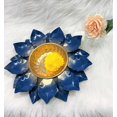 thumbnail image 2 of Small Lotus Urli Style Bowl in Blue, 2 of 4