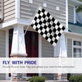thumbnail image 2 of ANLEY Lot de 2 Fly Breeze Drapeau à Damier 3x5 Pieds - Drapeaux de Course Noir et Blanc Polyester, 2 of 6