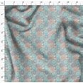 thumbnail image 4 of Soimoi Green Silk Fabric Circle Art Geometric Print Fabric by Yard 42 Inch Wide, 4 of 5