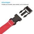 thumbnail image 3 of Unique Bargains Suitcase Belts with Quick Release Buckle Luggage Straps, Red 2 Pack, 3 of 5