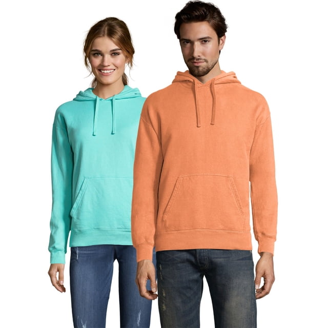 Hanes Mens Big ComfortWash Garment Dyed Fleece Hoodie Sweatshirt, L