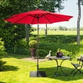 thumbnail image 4 of Gymax Base Carrée Lestée pour Parasol de Patio, Support 40 Lb pour l'Extérieur avec 3 Adaptateurs, 4 of 10