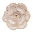 thumbnail image 1 of Flower Brooch Elegant Decorative Accessory Decor Ornament for Coat Suit Cover Up White, 1 of 12
