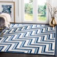 thumbnail image 1 of Safavieh Cottage Maria Geometric Lines Outdoor Area Rug, 1 of 4