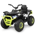 thumbnail image 1 of Costway 12V Kids Electric 4-Wheeler ATV Quad 2 Speeds Ride On Car w/MP3&LED Lights White, 1 of 10