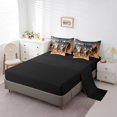 thumbnail image 3 of YST Galloping Horse Bedding Comforter Set Rustic Farmhouse King Size 7pcs, 3D Wildlife Print, 3 of 4