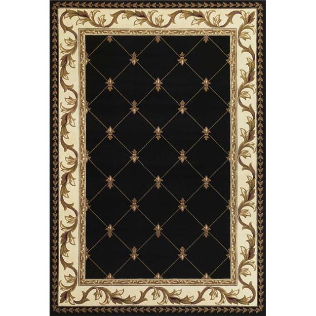 Tapis en Polypropylène Noir 7 Pi 7 Po x 10 Pi 10 Po