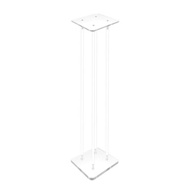 9 X 9 X 36" 1/2" Rods Clear Riser Acrylic Transparent Plexiglass Pedestal Table Display Podium Glorifier Riser Stand Centerpiece Flower Sculputure Merchandise Lamp Book Stand 2X10136-9X9"+4X10133-36"